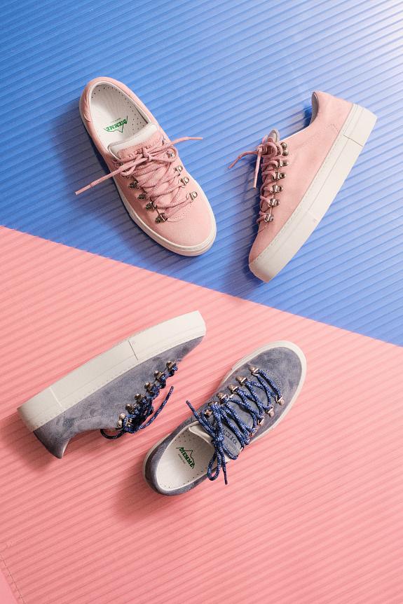 Rosa skinn sneakers sale